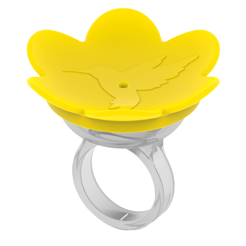 Hummingbird Ring by ZUMMR - Yellow