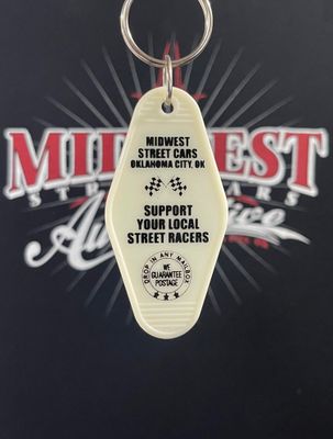 Glow in the Dark Motel Keychain
