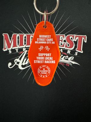 Orange Motel Keychain