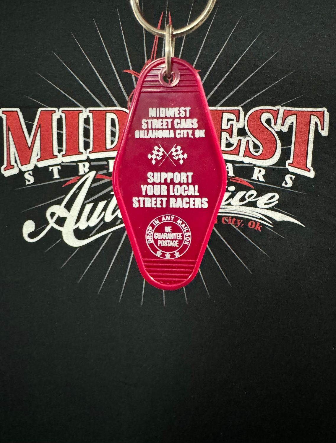 Fuchsia Motel Keychain