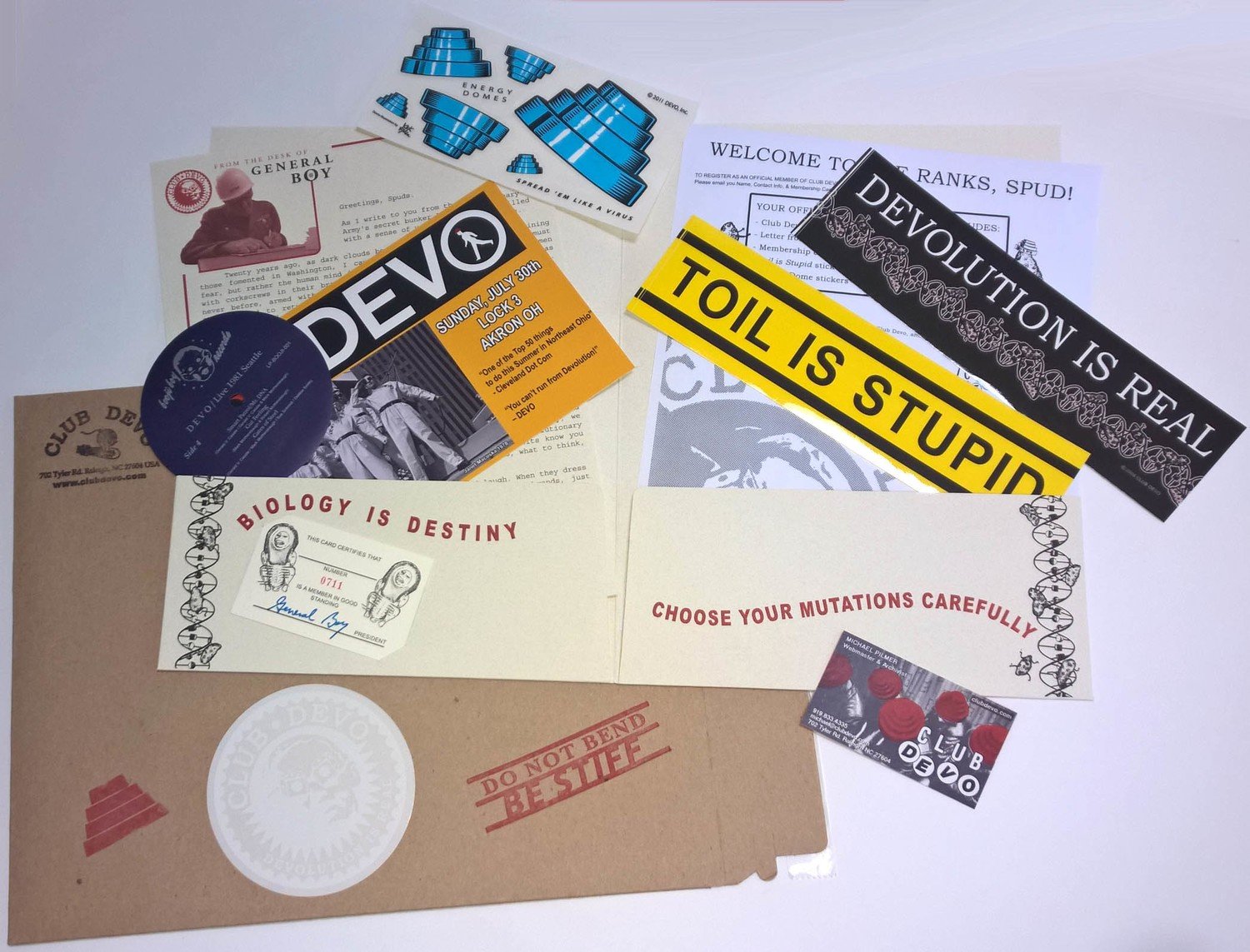 Club DEVO Membership Kit