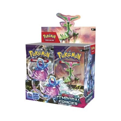 Pokémon TCG: Scarlet &amp; Violet-Temporal Forces Booster Display Box (36 Packs)
