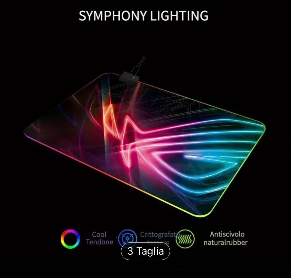 Tappetino led gaming
