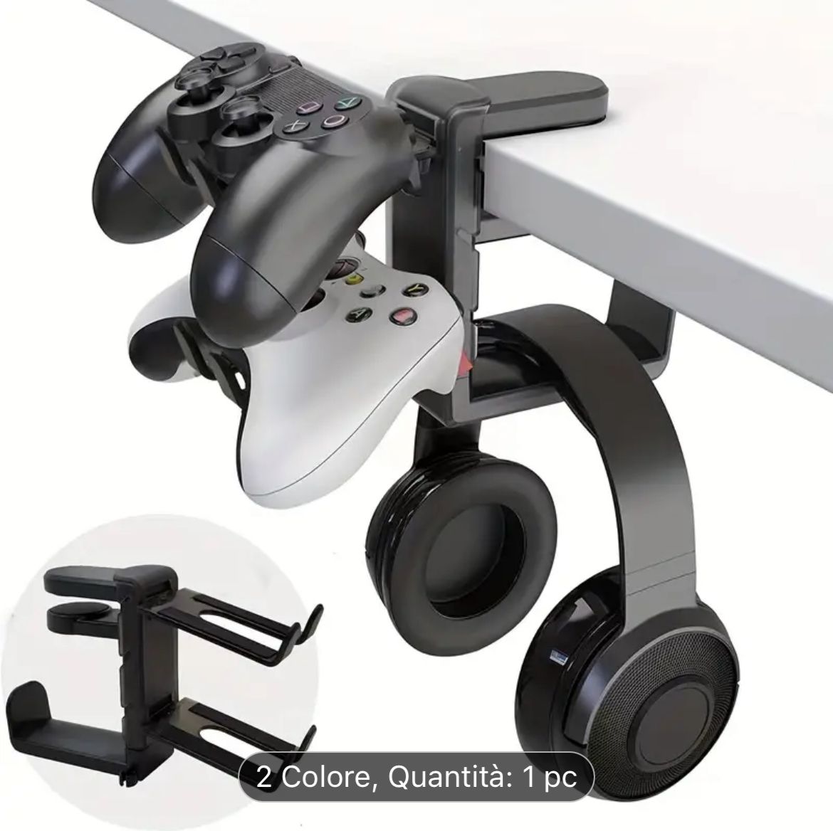 Supporto per cuffie e controller