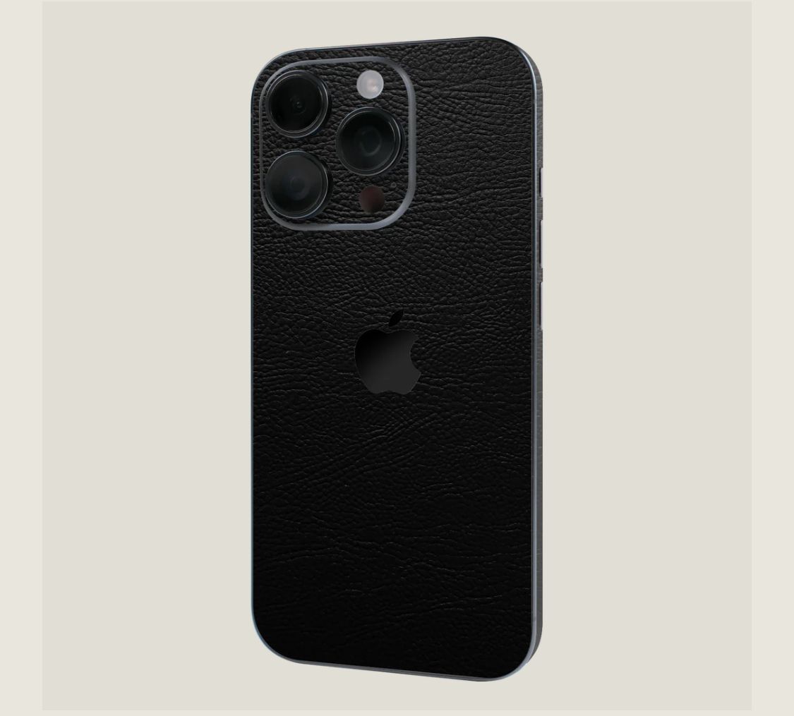 iPhone 16 Pro MAX LUXURIA RIDERS Pelle testurizzata in pelle nera