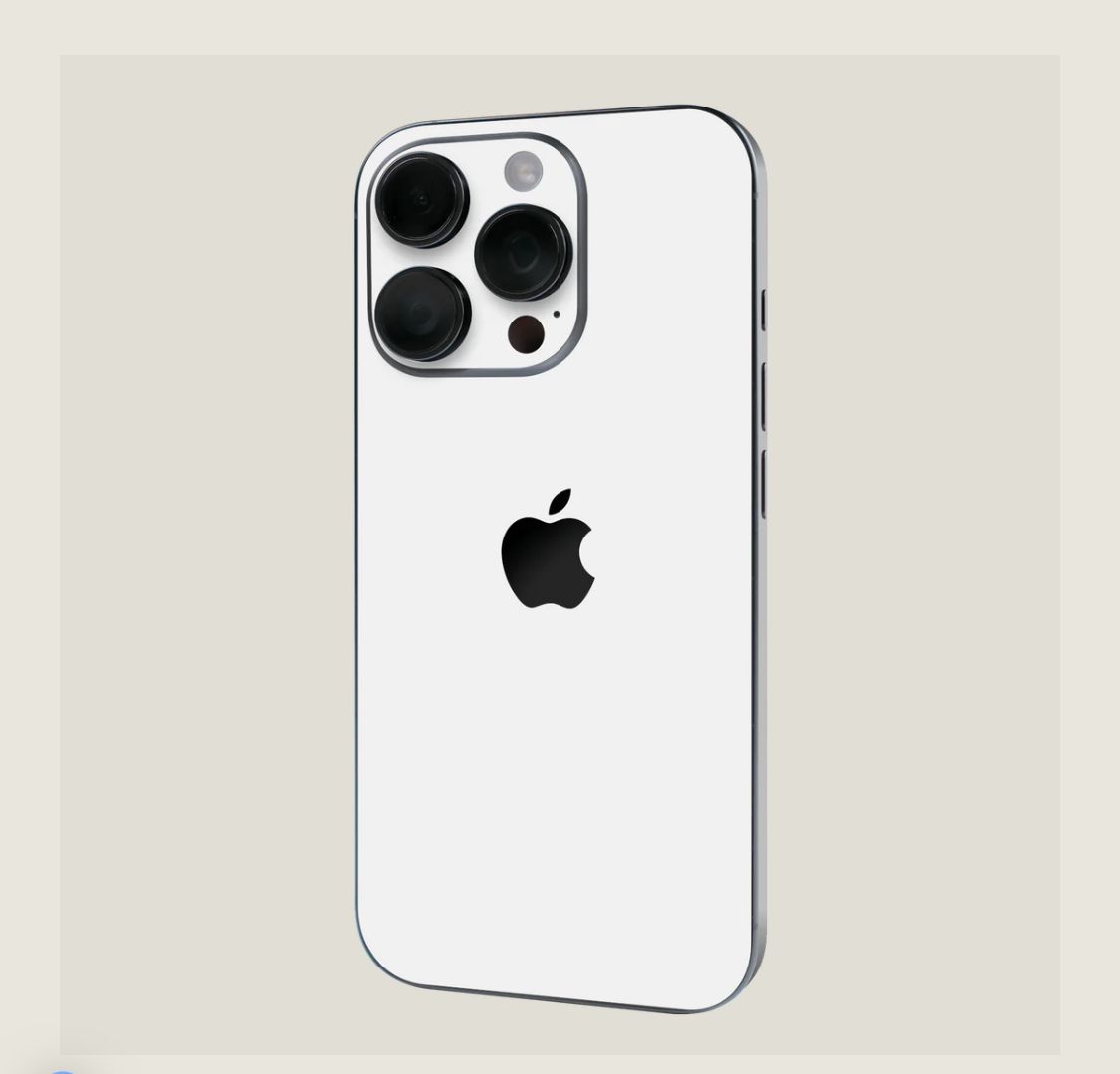iPhone 16 Pro MAX Soft-Touch POLAR White Stealth Matte Skin