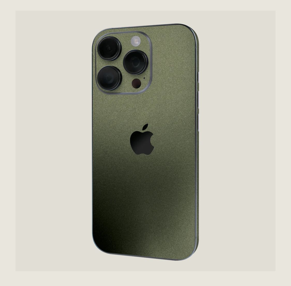 iPhone 16 Pro MAX Pelle metallizzata verde militare