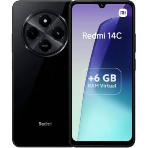 XIAOMI REDMI 14C 6+128GB 6.8&quot; DUAL SIM MIDNIGHT BLACK EUROPA