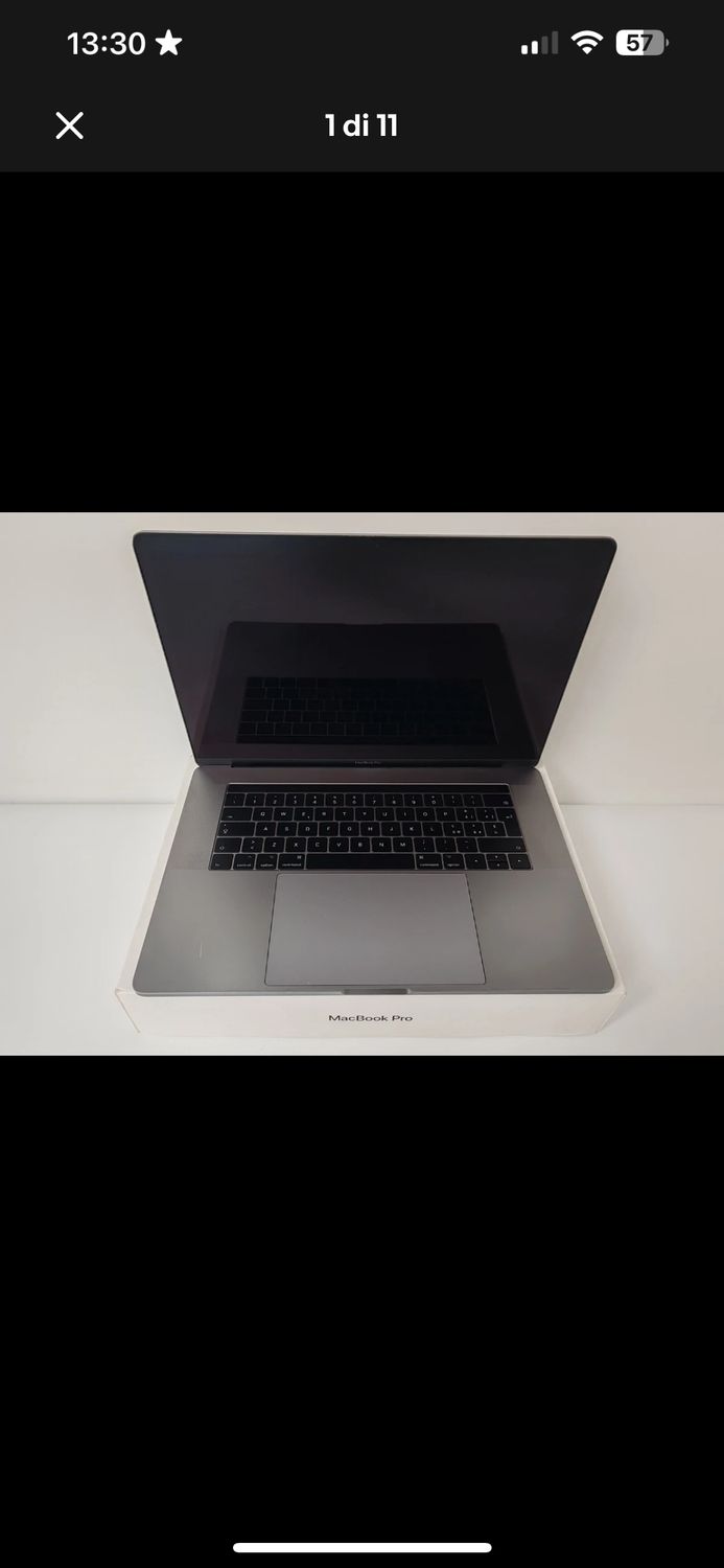 APPLE MACBOOK PRO 2016 15&quot; INTEL CORE i7 2,8GHZ 16GB RAM 512GB SSD