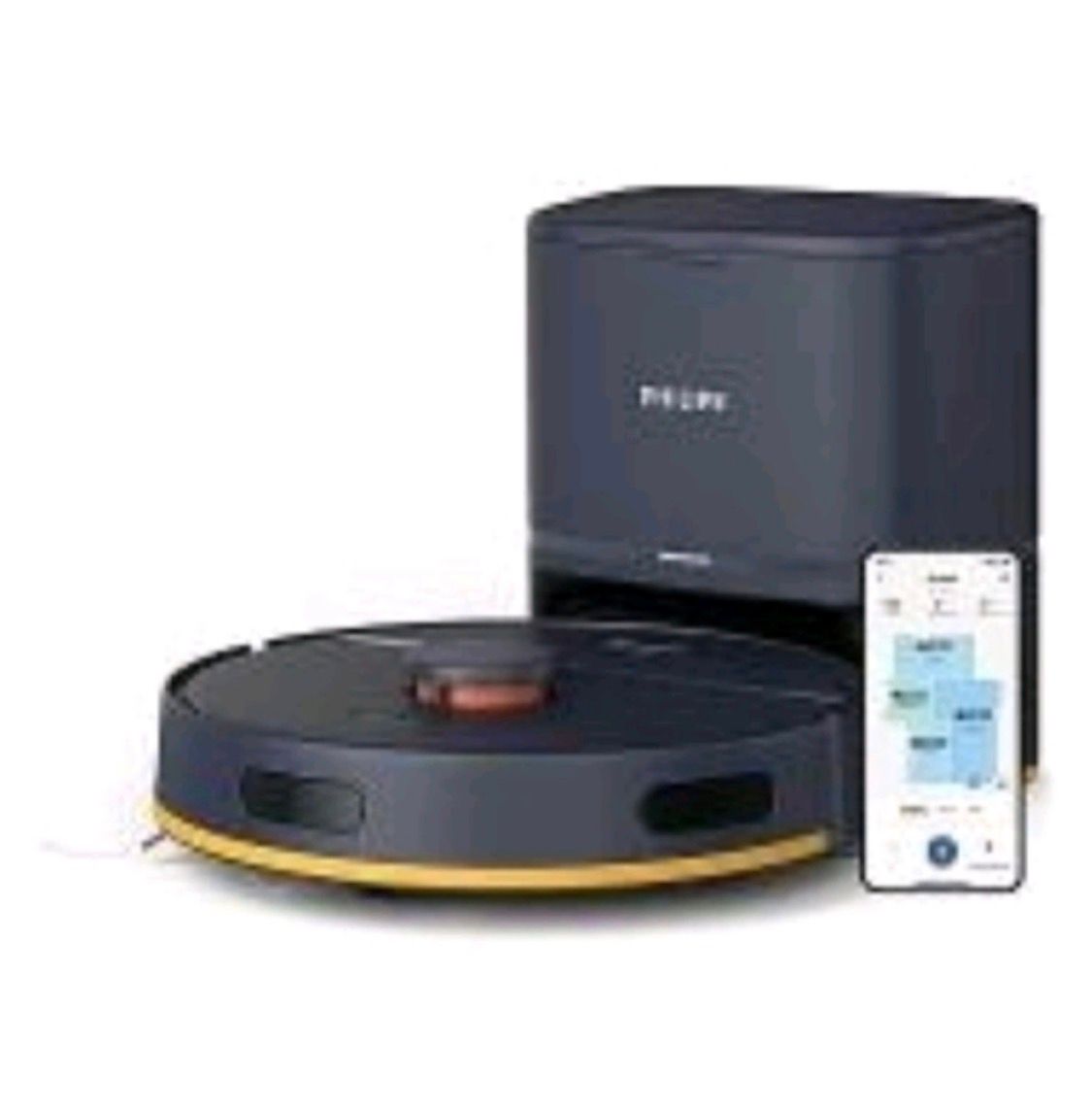 PHILIPS HOMERUN XU2000 ROBOT ASPIRAPOLVERE E LAVAPAVIMENTI 2700pa NAVIGAZIONE LASER CON STAZIONE RICARICA BLU NOTTE