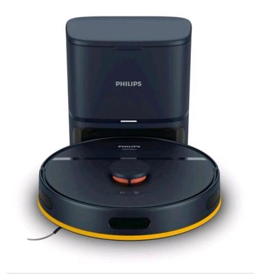 PHILIPS HOMERUN SERIE 2000 2-IN-1 ROBOT ASPIRAPOLVERE E LAVAPAVIMENTI CON 2700PA DI ASPIRAZIONE 130 MINUTI AUTONOMIA, NAVIGAZIONE LASER, STAZIONE AUTO-SVUOTAMENTO, CONTROLLO APP, BLU NOTTE
