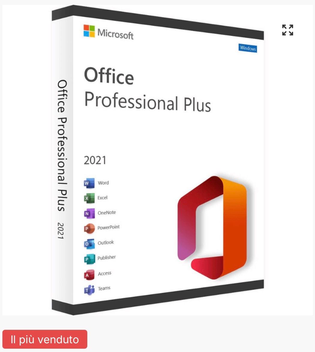 Microsoft Office 2021 Professional Plus Licenza