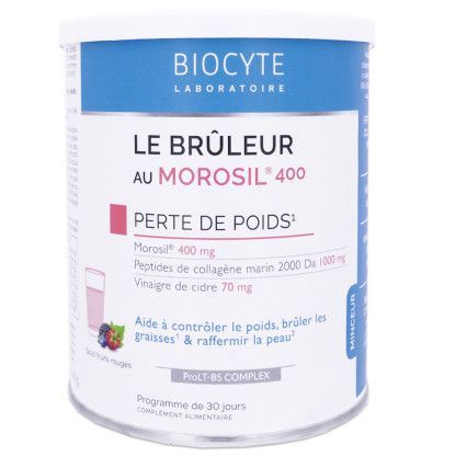 BIOCYTE LE BRÛLEUR AU MOROSIL 400 FRUITS ROUGES 240g BIOCYTE LE BRÛLEUR AU MOROSIL 400 FRUITS ROUGES 240g