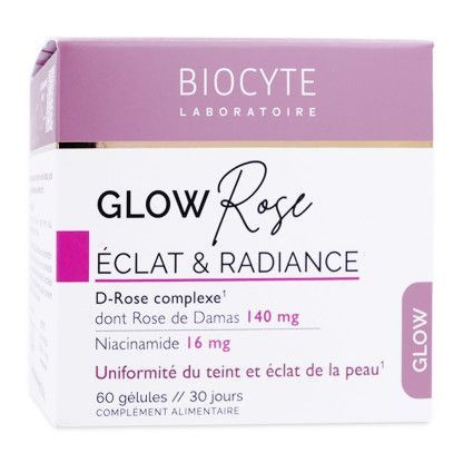 BIOCYTE GLOW ROSE ÉCLAT ET RADIANCE 60 GÉLULES
