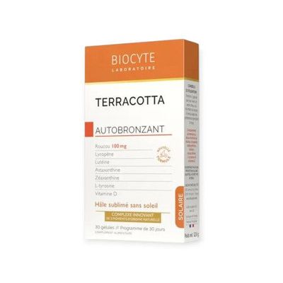 BIOCYTE Terracotta Autobronzant Boite de 30 gélules BIOCYTE Terracotta Autobronzant Boite de 30 gélules