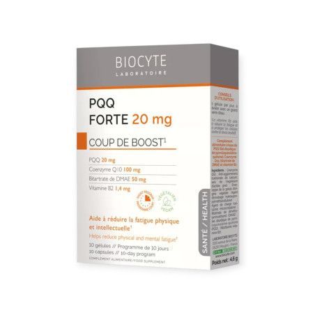 Biocyte PQQ Forte 20mg Boite de 10 gélules
