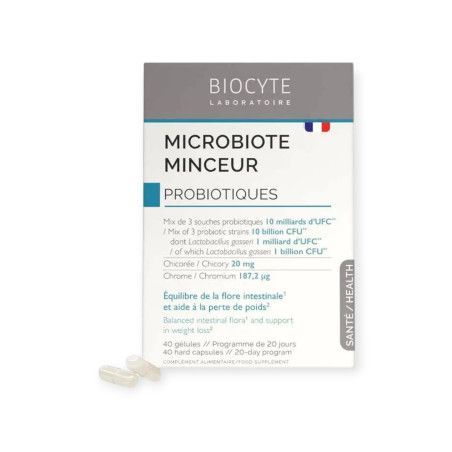 Biocyte Microbiote Minceur Boite de 40 gélules Biocyte Microbiote Minceur Boite de 40 gélules