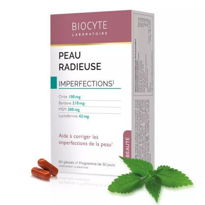 BIOCYTE peau radieuse imperfection 60 gélules BIOCYTE peau radieuse imperfection 60 gélules