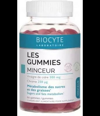 BIOCYTE LES GUMMIES MINCEUR  60 gummies BIOCYTE LES GUMMIES MINCEUR  60 gummies