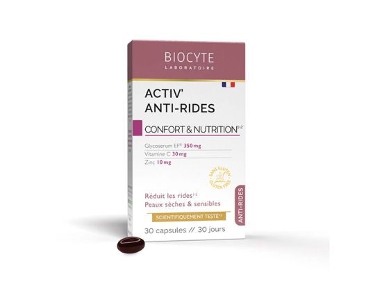 BIOCYTE ACTIV ANTI-ANTI RIDES CONFORT ET NUTRITION  30 capsules BIOCYTE ACTIV ANTI-ANTI RIDES CONFORT ET NUTRITION  30 capsules