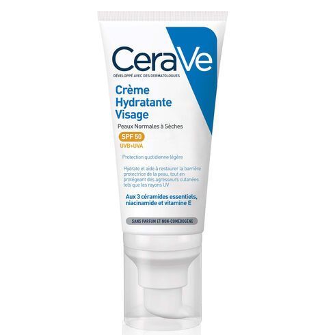 CERAVE CREME HYDRATANTE VISAGE 52ml spf 50 CERAVE CREME HYDRATANTE VISAGE 52ml spf 50