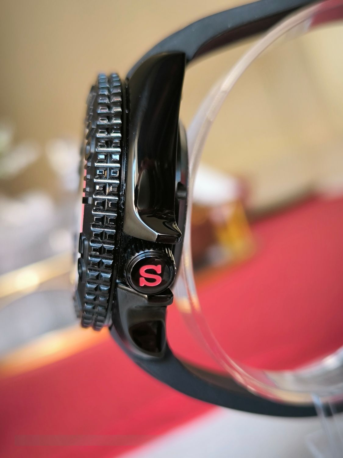 Seiko Mod Skx Black Red 42mm NH36 Automatic watch