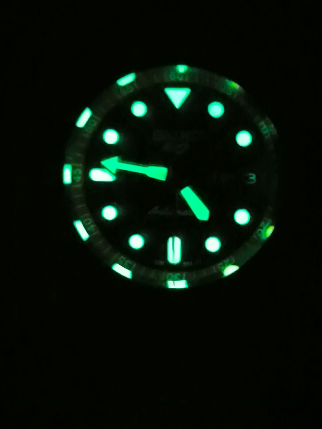 Seiko Mod Skx Black Red 42mm NH36 Automatic watch
