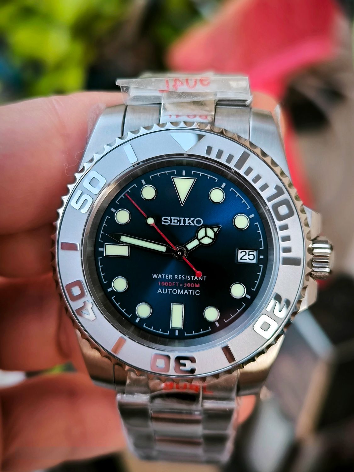 Seiko Mod Submariner Dark Blue 40mm NH35 Automatic watch
