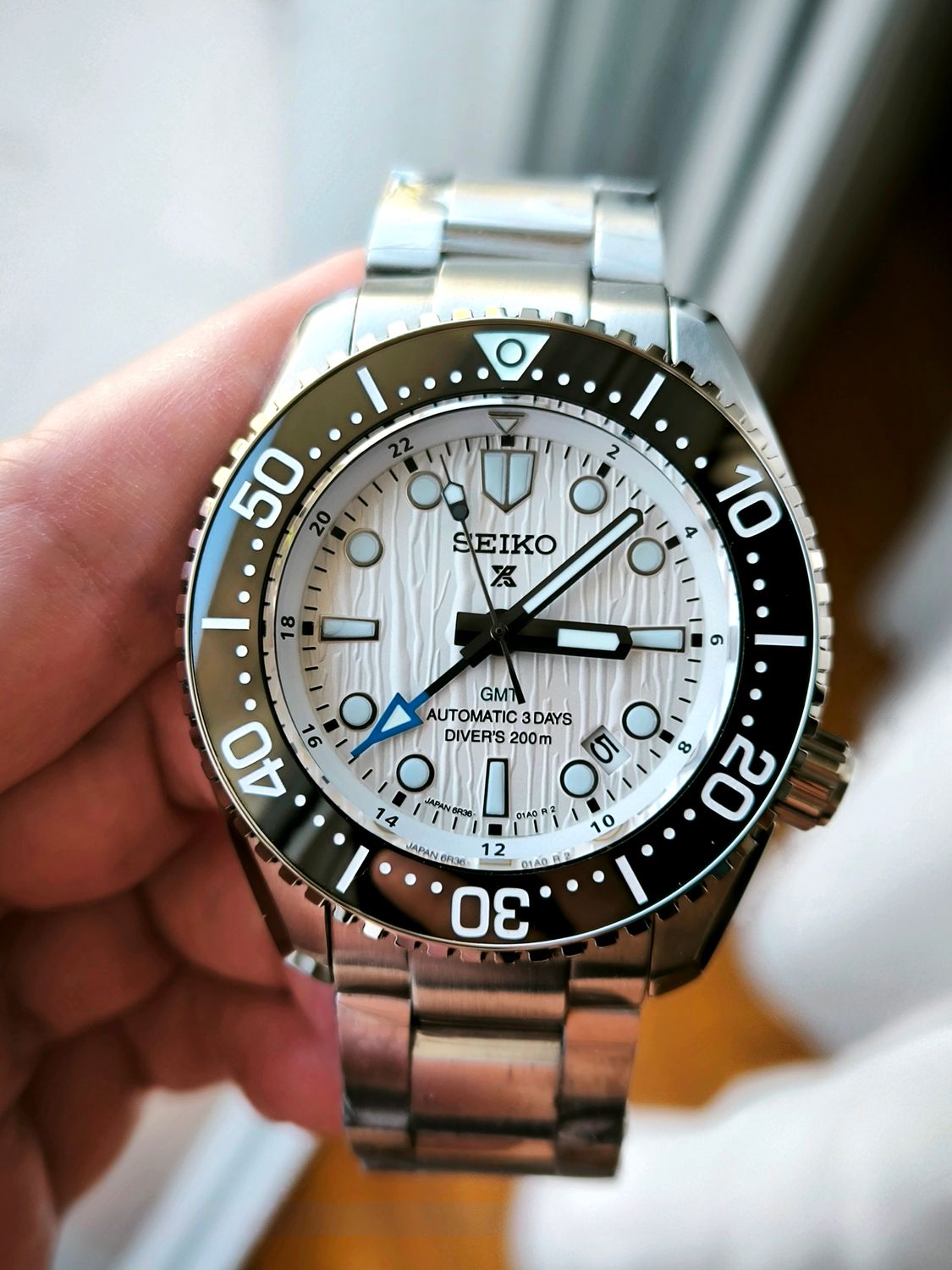 Seiko Mod Prospex SPB439 Arctic Ocean LX Line GMT 45mm NH34 Automatic watch