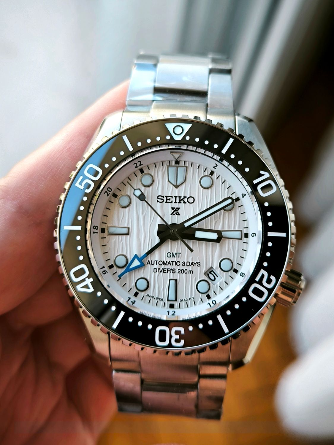 Seiko Mod Prospex SPB439 Arctic Ocean LX Line GMT 45mm NH34 Automatic watch