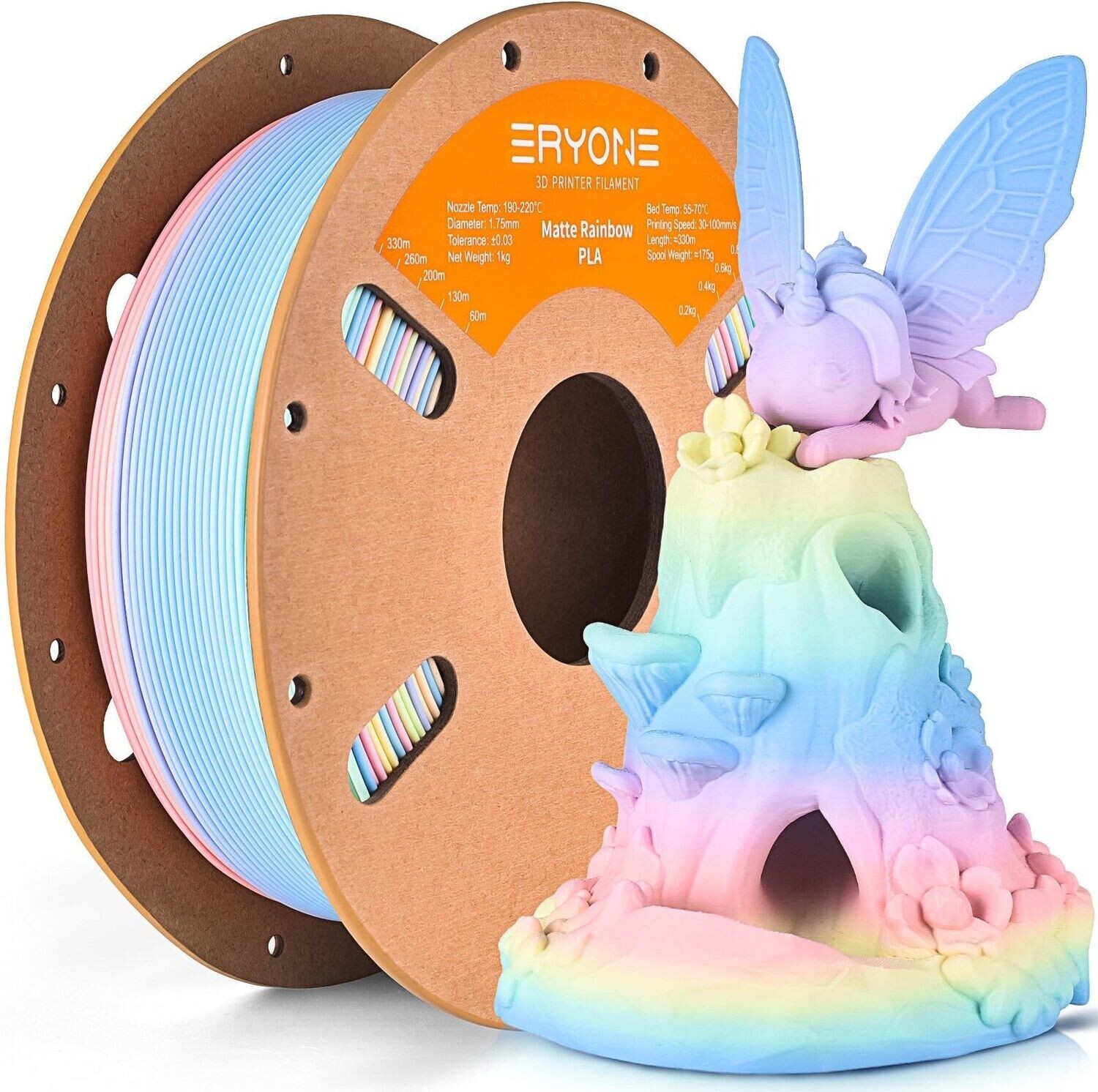 Pla Filament Rainbow Macarons 1,00 Kg 1,75 mm
