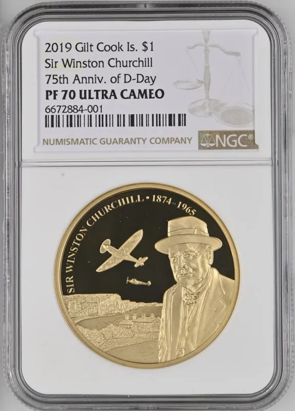 2019 Cook Islands $1 Winston Churchill - NGC PF70 UC Top Pop: Only One Available