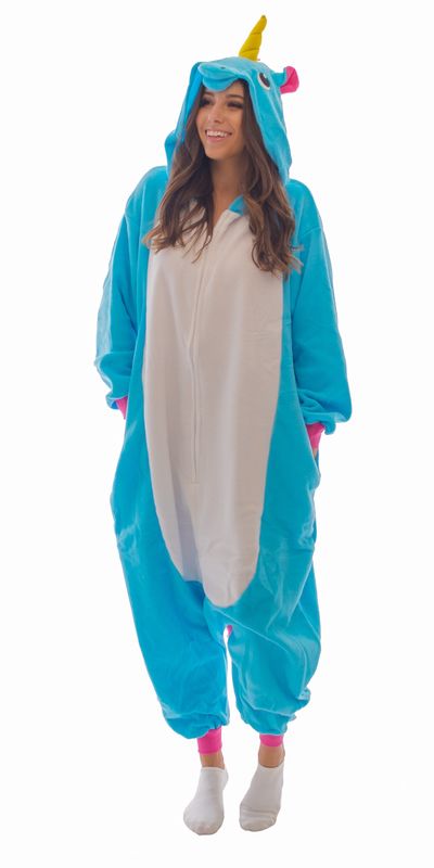 Blue and White Unicorn Onesie