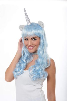 Blue Magical Unicorn Wig