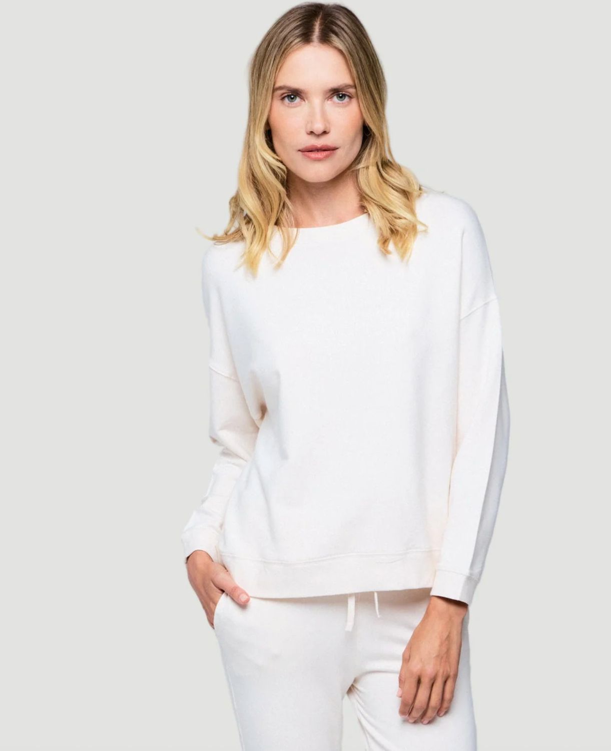 French Terry L/S Relaxed Crewneck(M003FSW056)