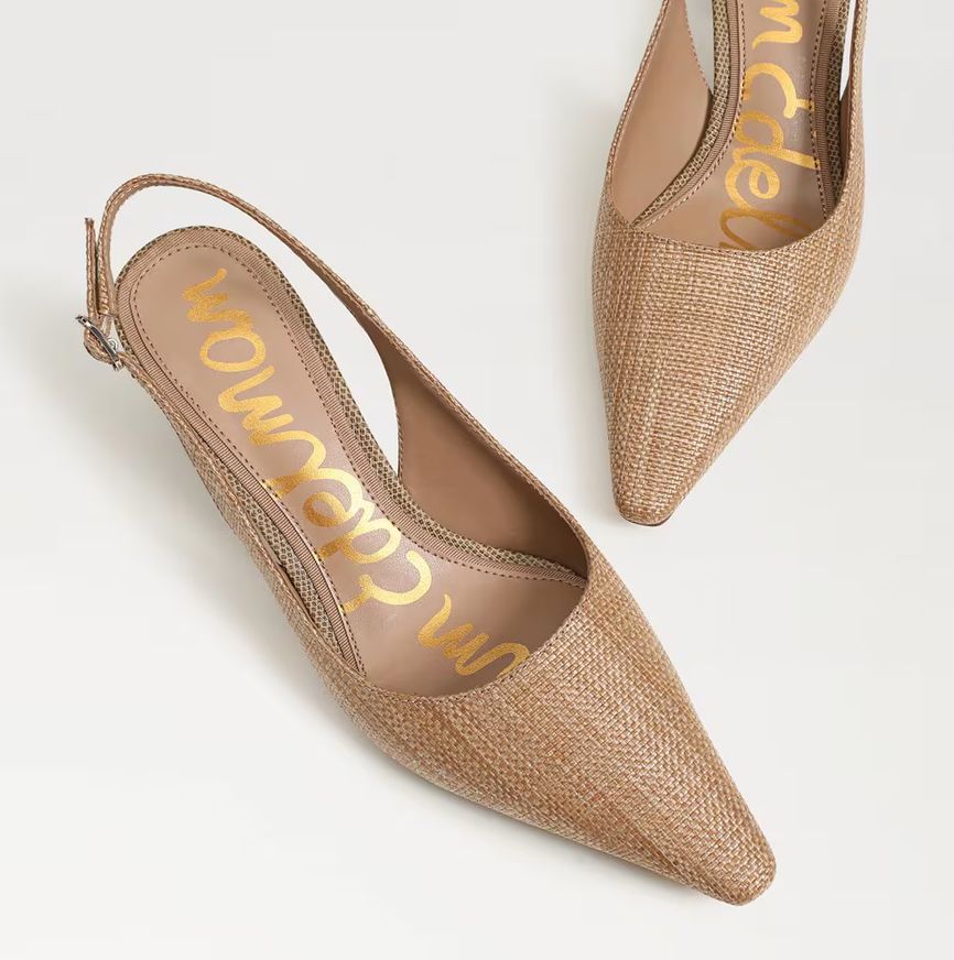 Bianca Slingback Pump Raffia