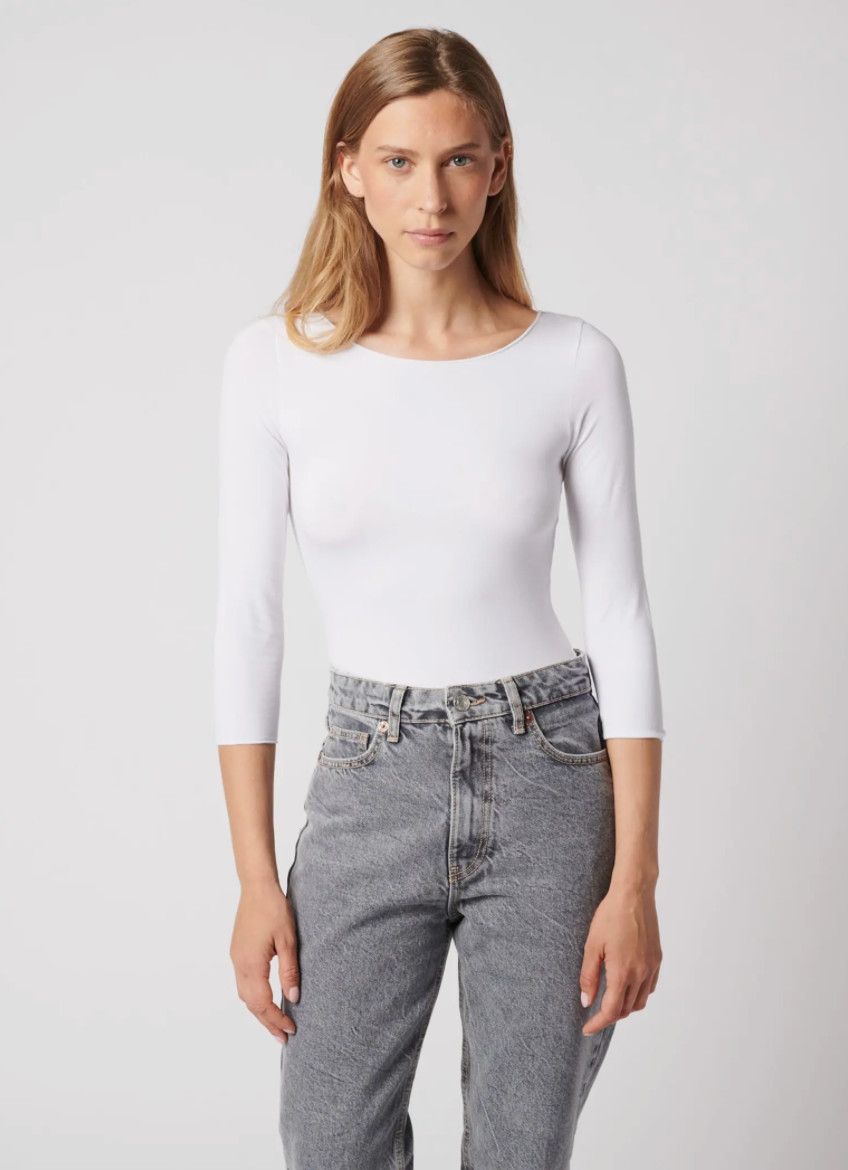 Soft Touch 3/4 Slv Merrow Edge Boatnk (M001FTS001)