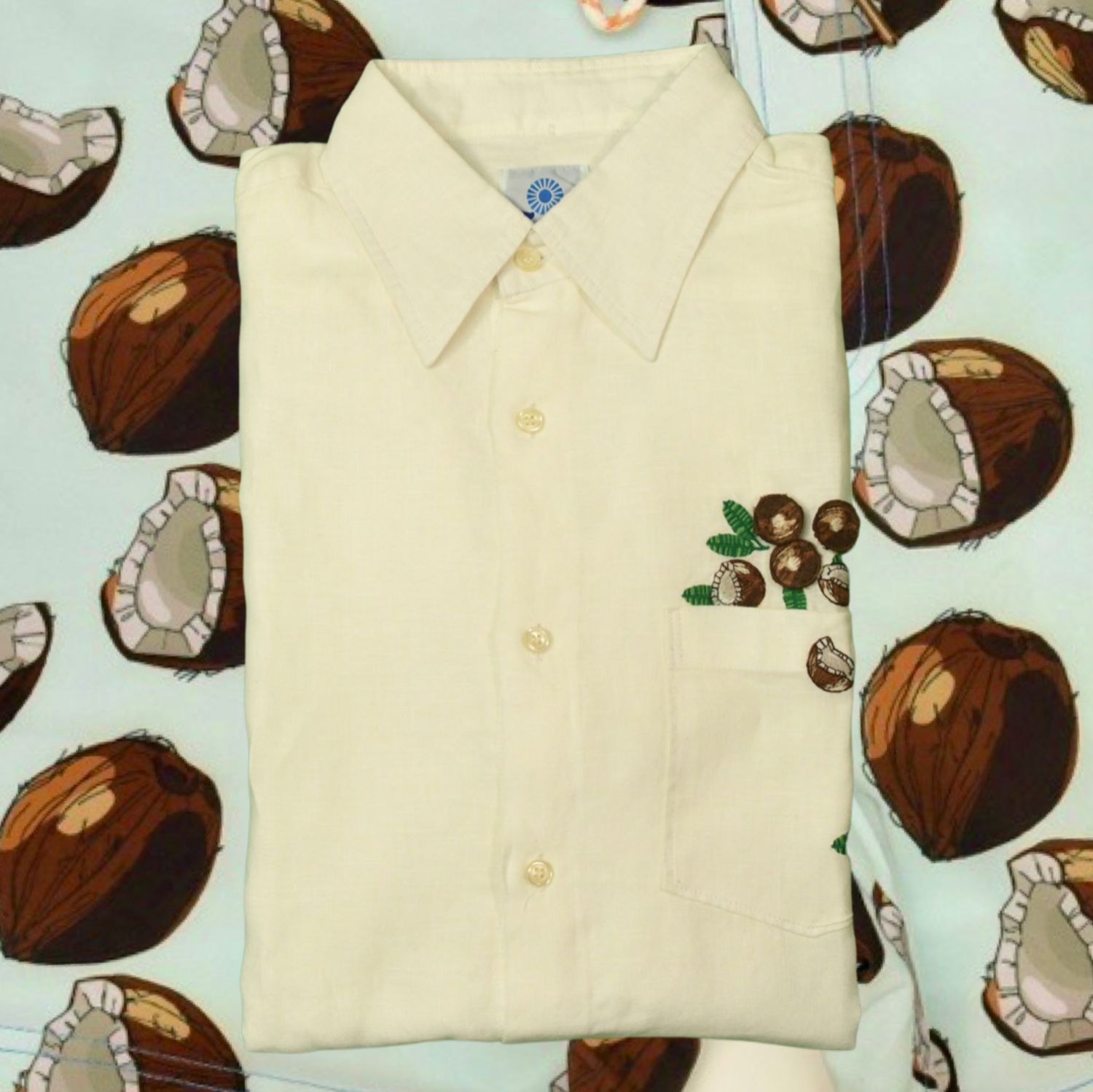 Coconut Las Frutas Linen Shirt