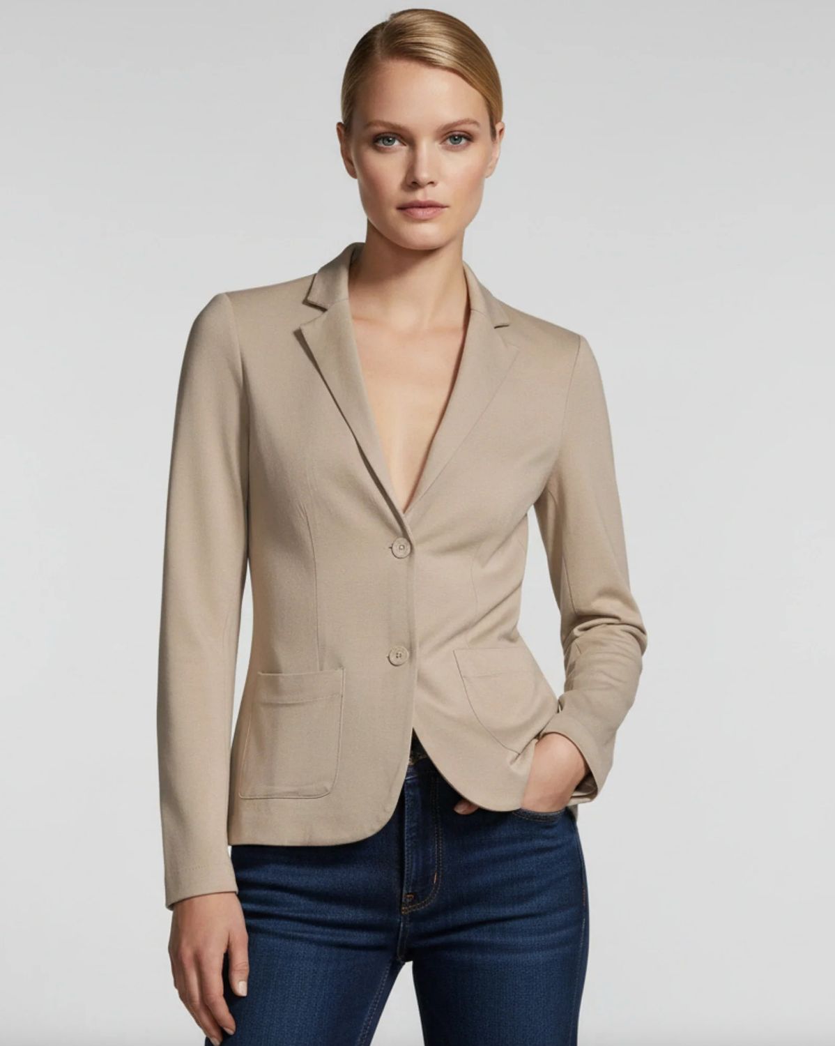 Soft Touch Two Button Blazer (M001FVE151)