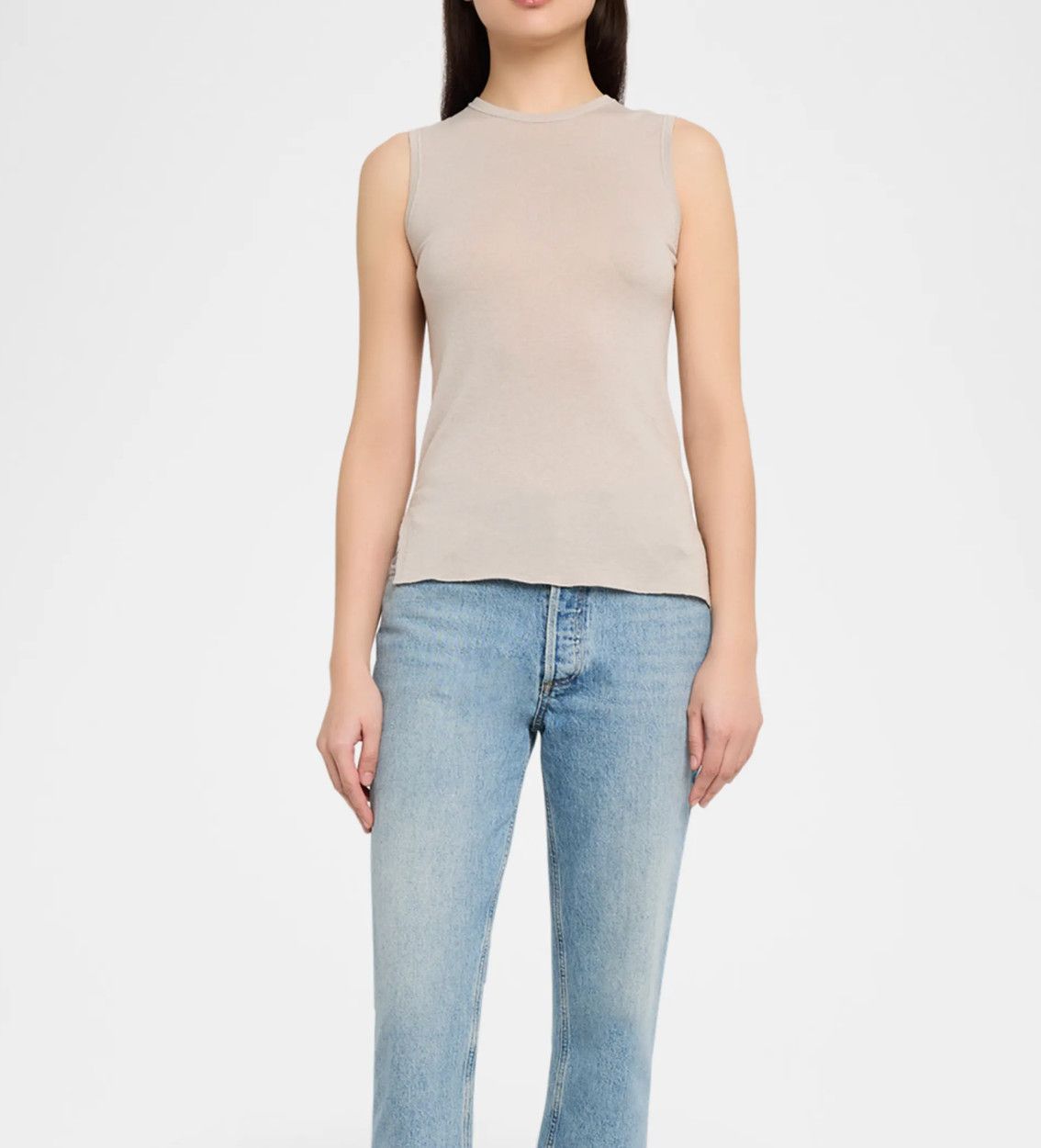 Machine Wash Cash Slv Less Crew Nk (M251FDE178)