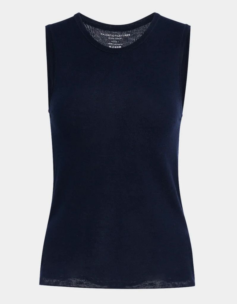 Machine Wash Cash Slv Less Crew Nk (M251FDE178), Color: 003 Marine, Size: 1