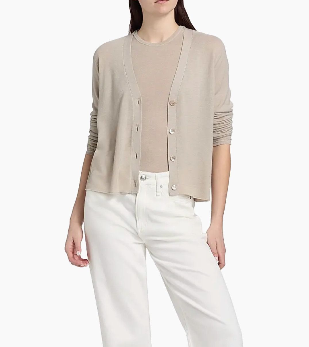 Machine Wash Cashmere L/S Vnk Cardi (M251FGI152)