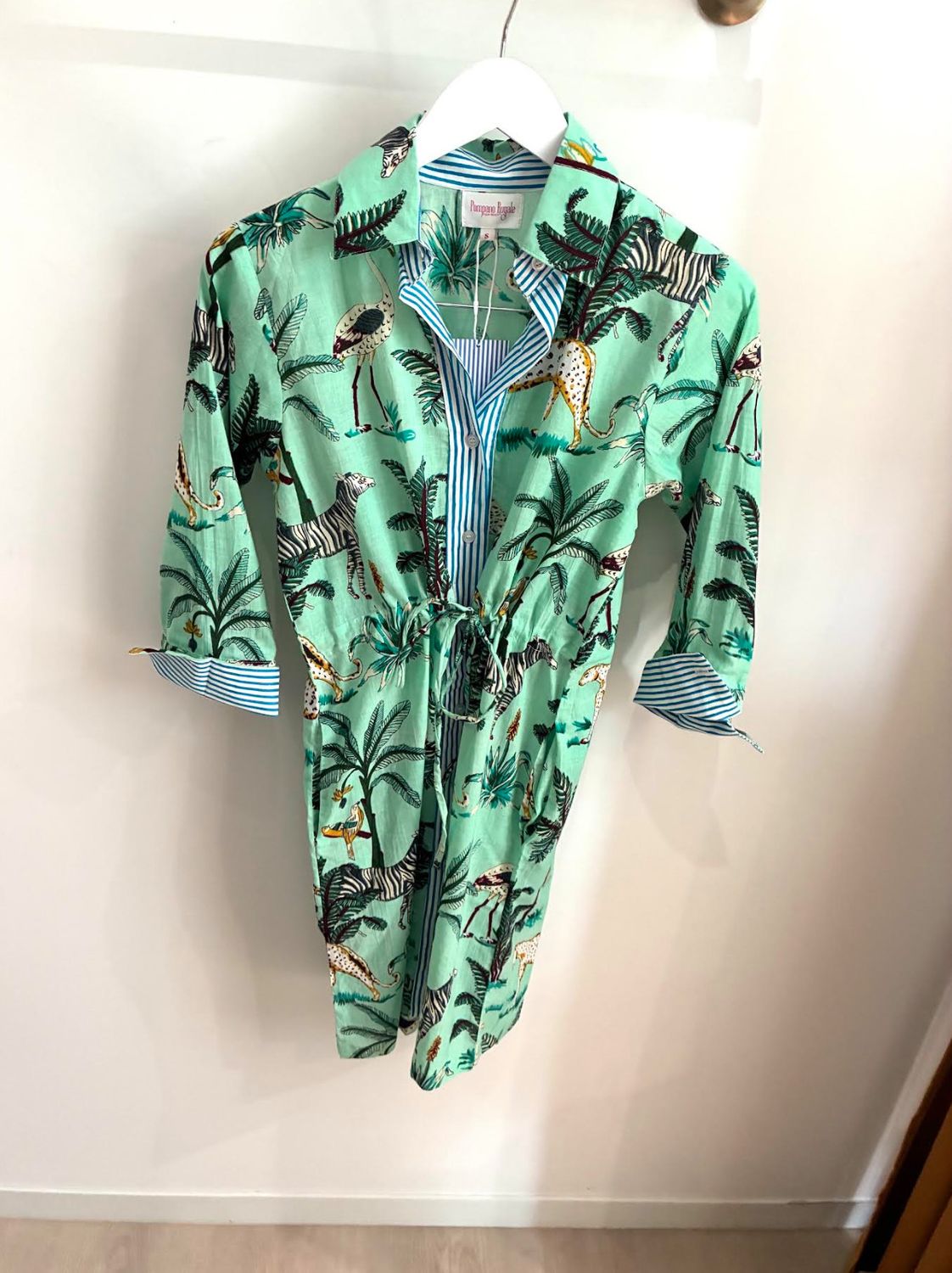 Jungle Print Claudette Tie Dress