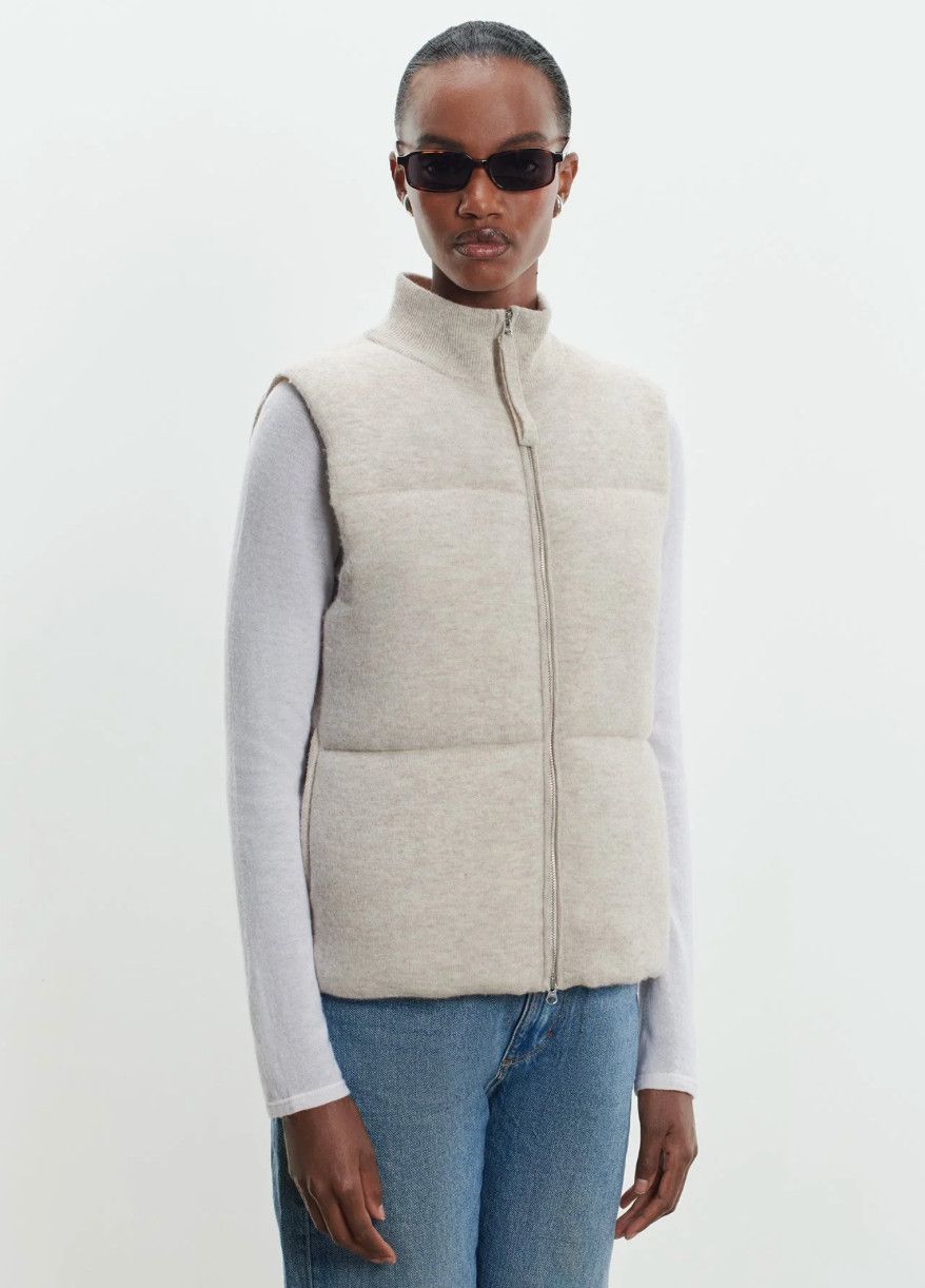 Cashmere Merino Quilted Vest (K277FMA039)