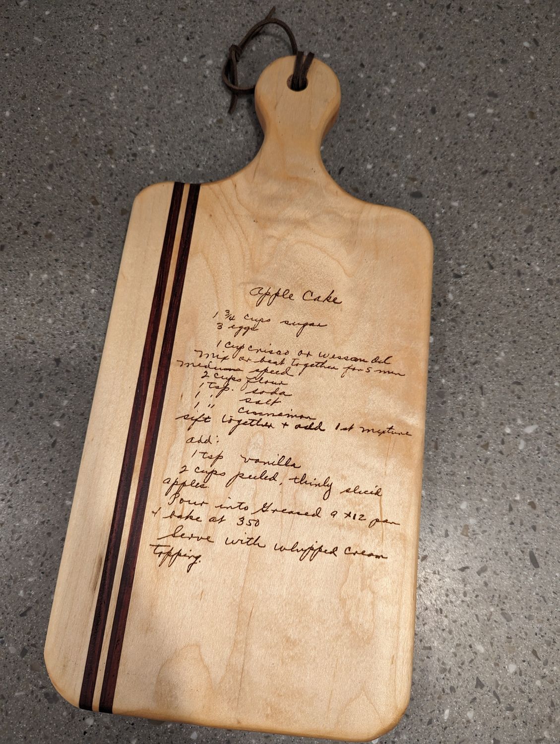 Engraved Recipe Boards