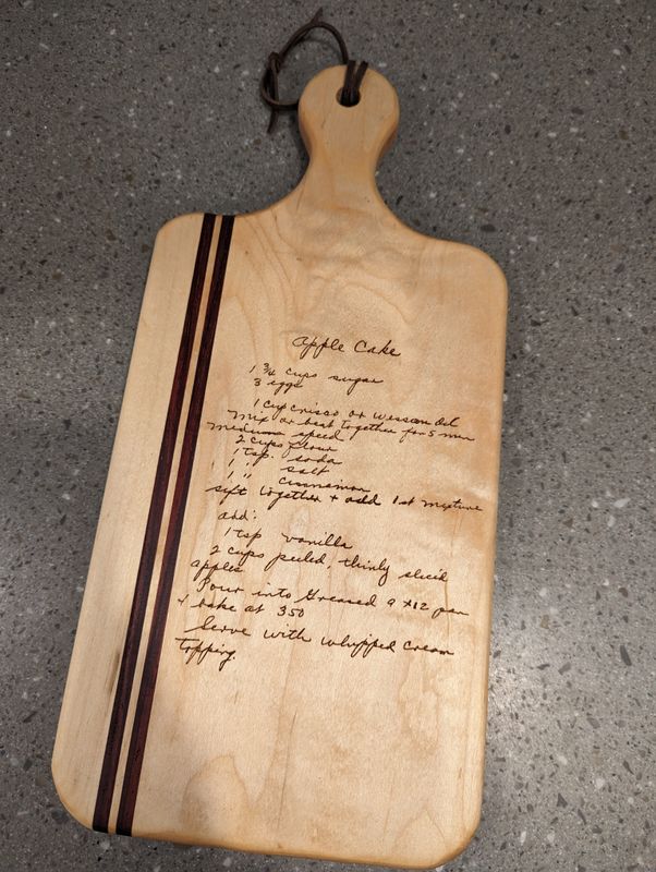 Engraved Recipe Boards