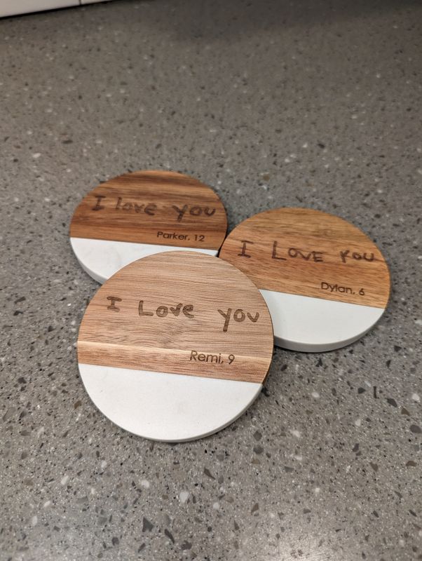 Handwriting Engraved Coasters