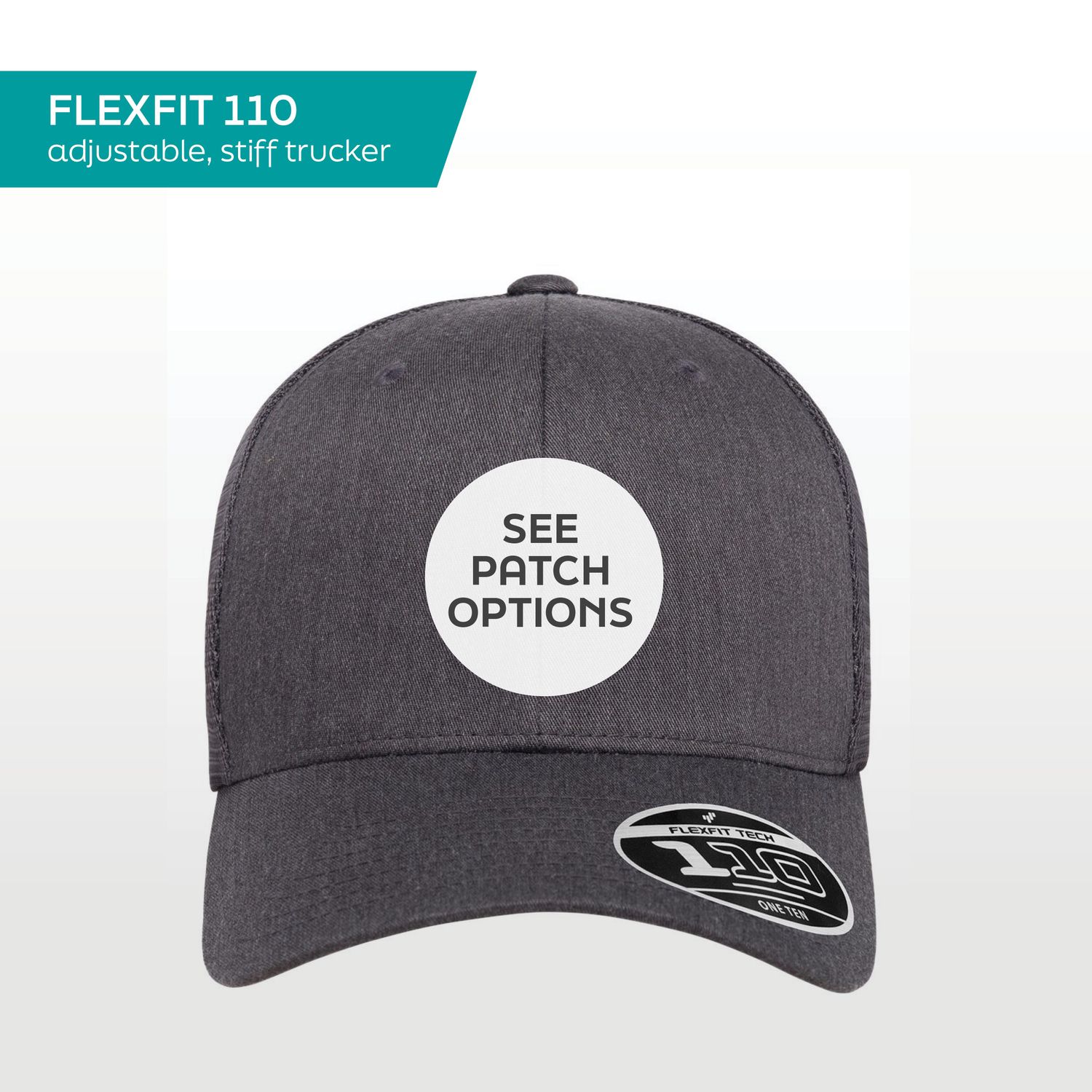 DARK HEATHER - Flexfit 110