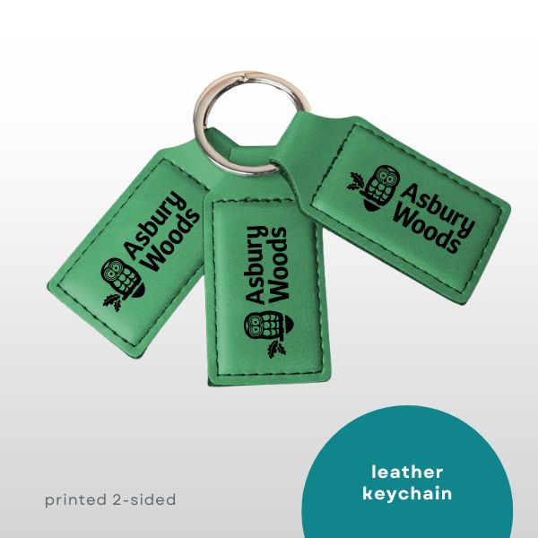Leatherette Keychain - GREEN