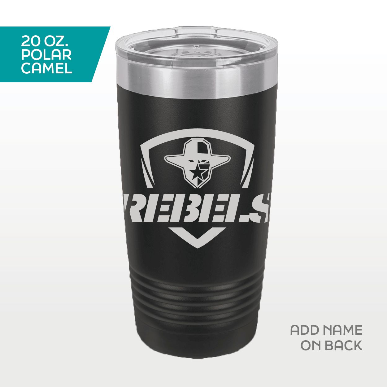 Rebels - 20oz. Polar Camel Tumbler - BLACK